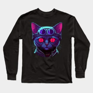 Cyber Cat Long Sleeve T-Shirt